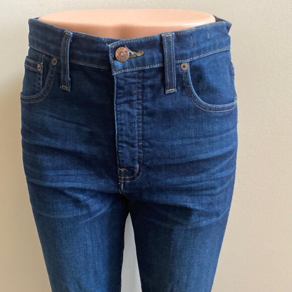 Madewell 10" High-Rise Skinny Jeans Hayes Wash, Size 27 - Picture 4 of 13